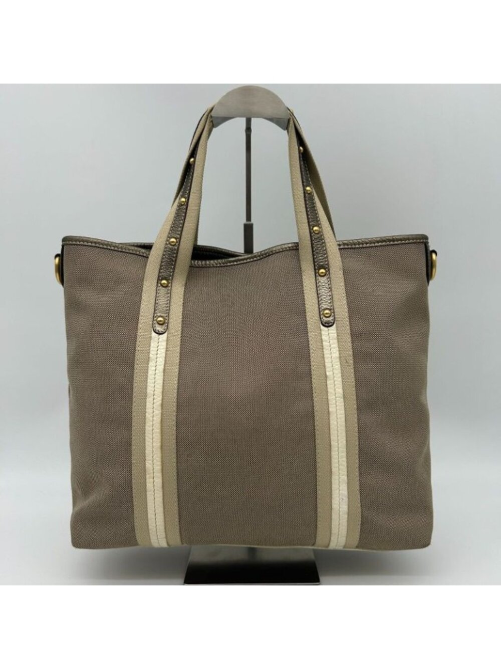 Prada Jacquard Tote Totes Gold - Picture 3 of 16
